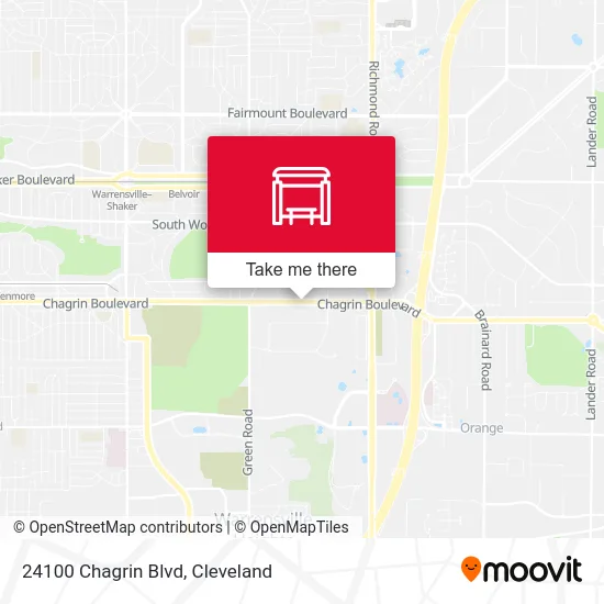 24100 Chagrin Blvd map