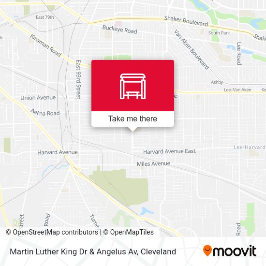 Martin Luther King Dr & Angelus Av map