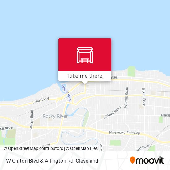 Mapa de W Clifton Blvd & Arlington Rd