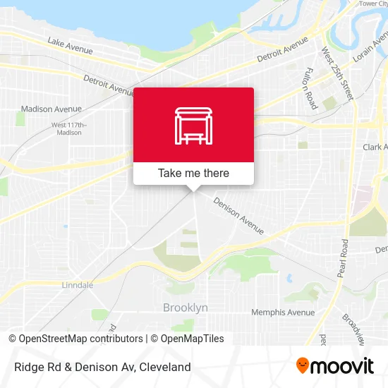 Ridge Rd & Denison Av map