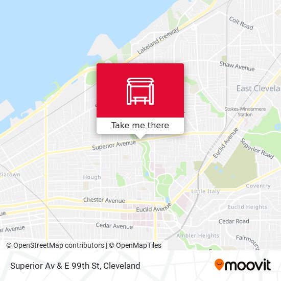 Mapa de Superior Av & E 99th St