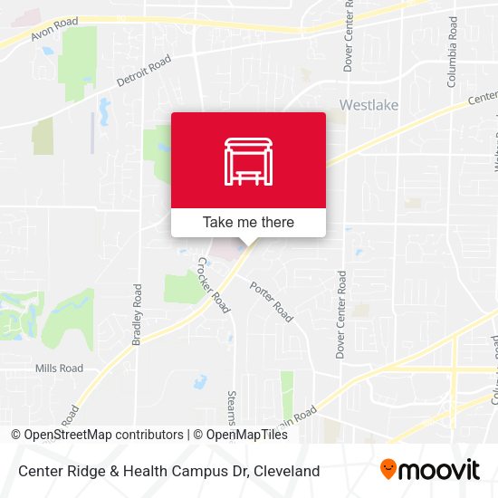 Mapa de Center Ridge & Health Campus Dr