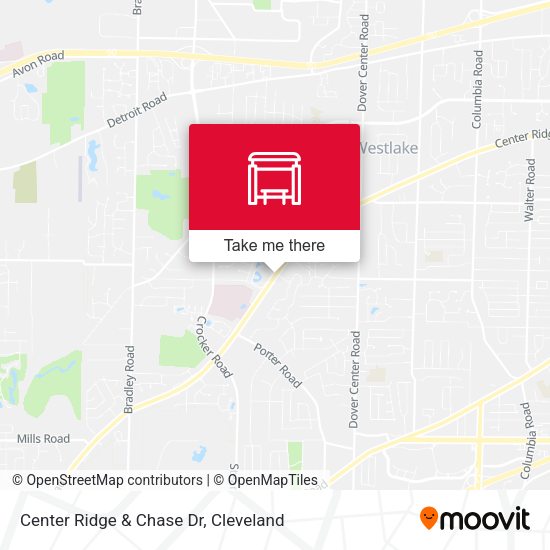 Center Ridge & Chase Dr map