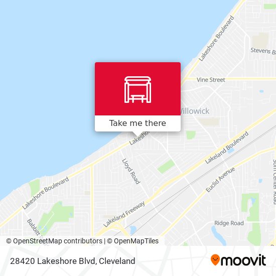 28420 Lakeshore Blvd map