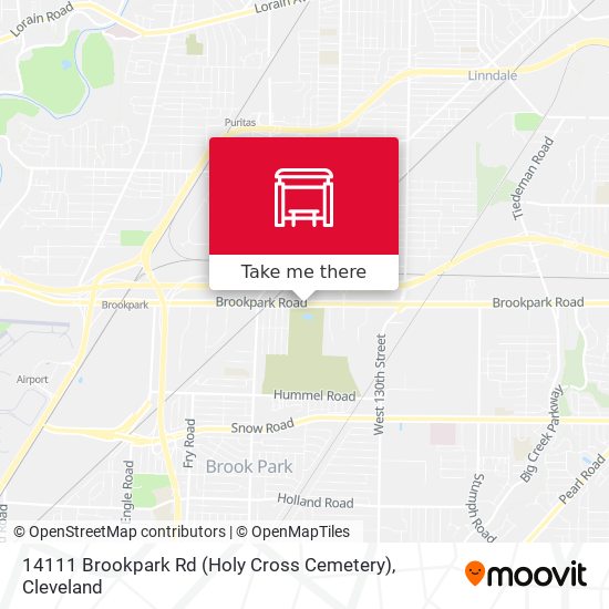 14111 Brookpark Rd (Holy Cross Cemetery) map