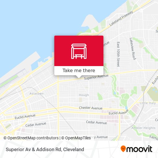 Superior Av & Addison Rd map
