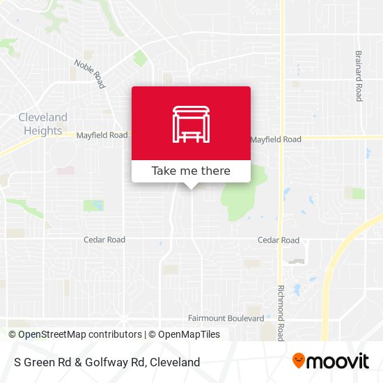 S Green Rd & Golfway Rd map
