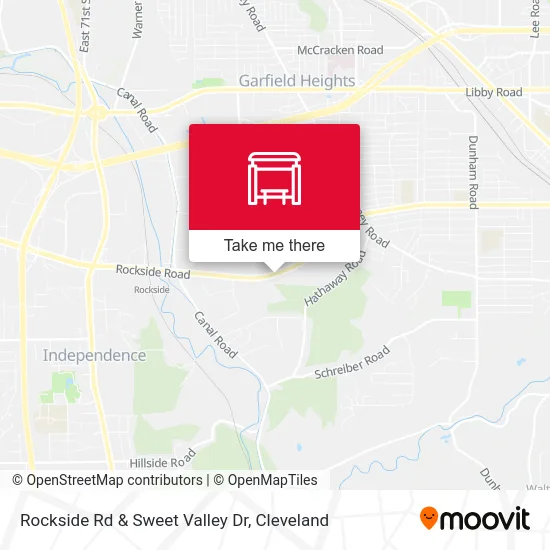 Rockside Rd & Sweet Valley Dr map