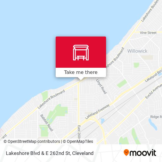 Lakeshore Blvd & E 262nd St map