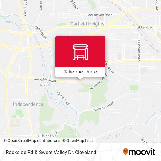 Mapa de Rockside Rd & Sweet Valley Dr