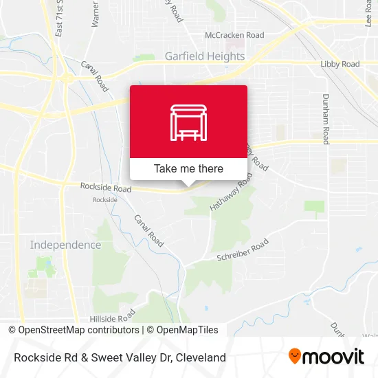 Rockside Rd & Sweet Valley Dr map