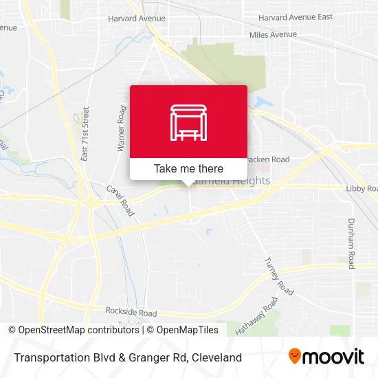 Mapa de Transportation  Blvd & Granger Rd