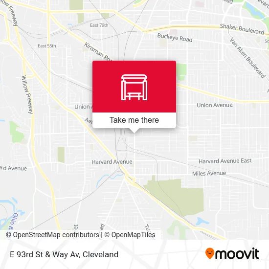 E 93rd St & Way Av map