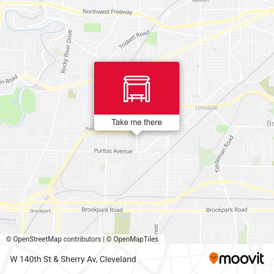 W 140th St & Sherry Av map