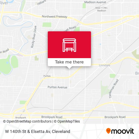 W 140th St & Elsetta Av map