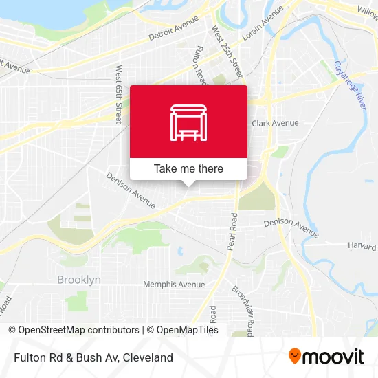 Mapa de Fulton Rd & Bush Av