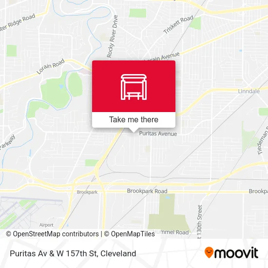 Puritas Av & W 157th St map
