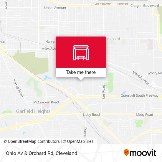 Ohio Av & Orchard Rd map