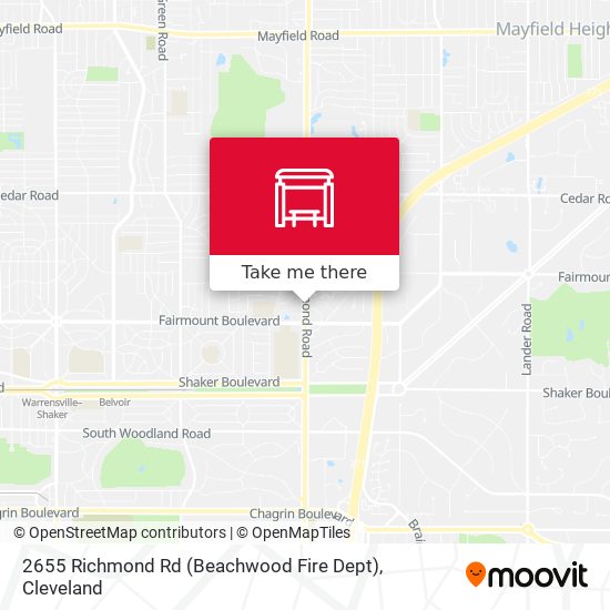 2655 Richmond Rd (Beachwood Fire Dept) map