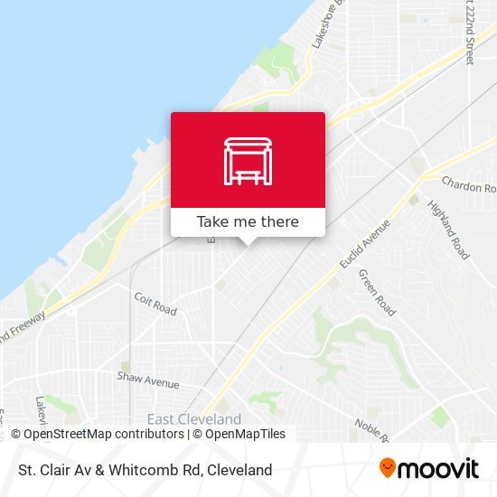 Mapa de St. Clair Av & Whitcomb Rd