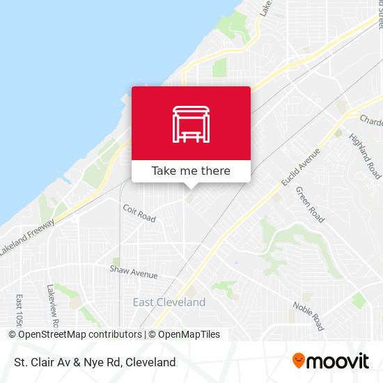Mapa de St. Clair Av & Nye Rd