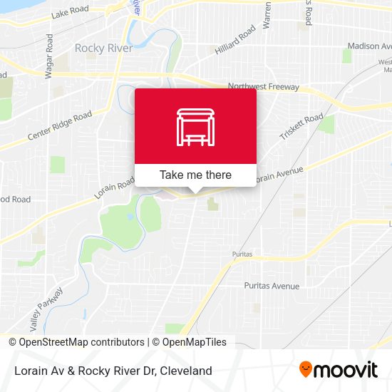 Lorain Av & Rocky River Dr map