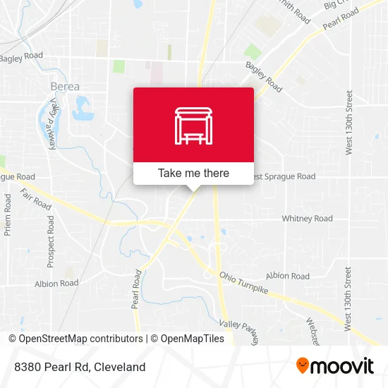 Mapa de 8380 Pearl Rd