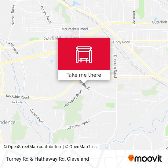 Turney Rd & Hathaway Rd map