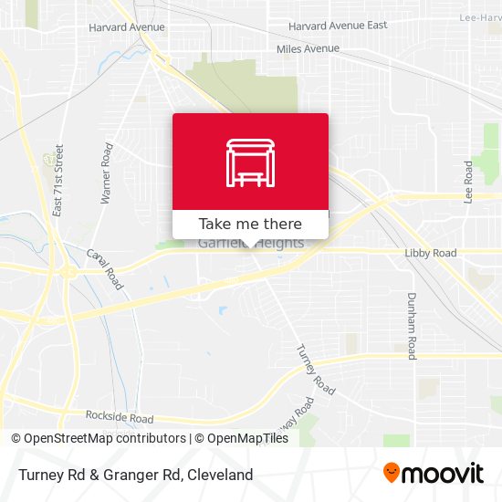 Turney Rd & Granger Rd map