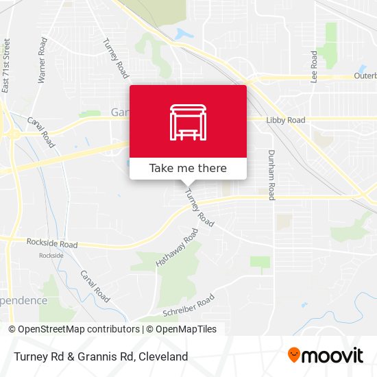 Turney Rd & Grannis Rd map