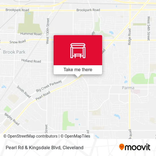 Mapa de Pearl Rd & Kingsdale Blvd