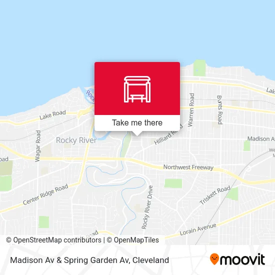 Madison Av & Spring Garden Av map