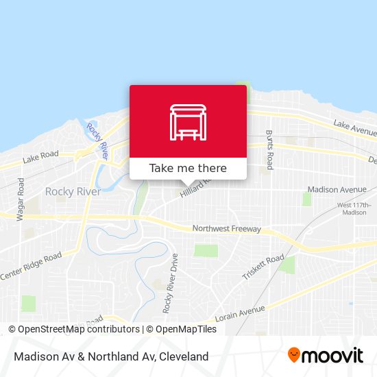 Madison Av & Northland Av map