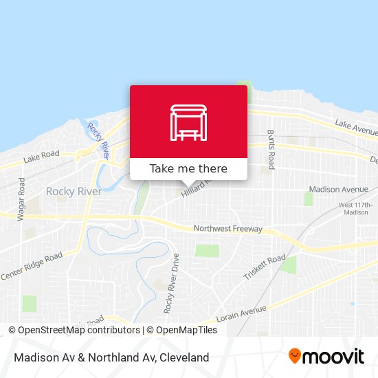 Madison Av & Northland Av map
