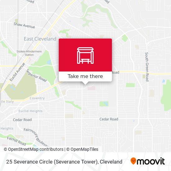 Mapa de 25 Severance Circle (Severance Tower)