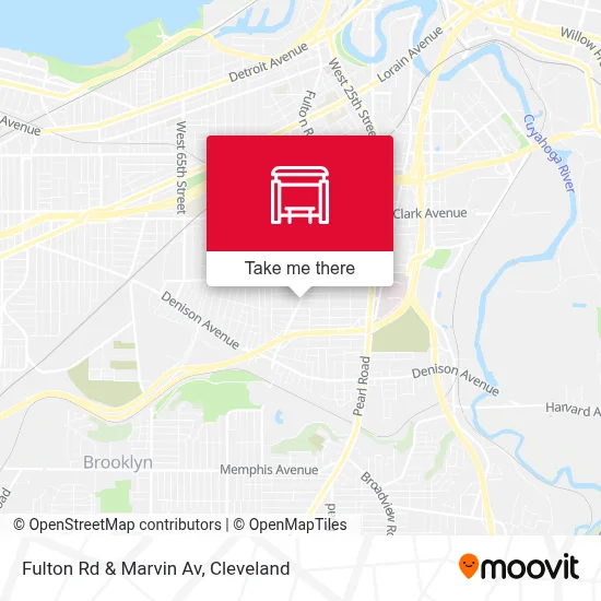 Fulton Rd & Marvin Av map