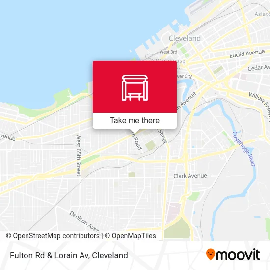 Fulton Rd & Lorain Av map