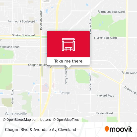 Chagrin Blvd & Avondale Av map