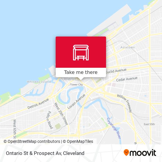 Ontario St & Prospect Av map