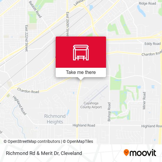 Richmond Rd & Merit Dr map