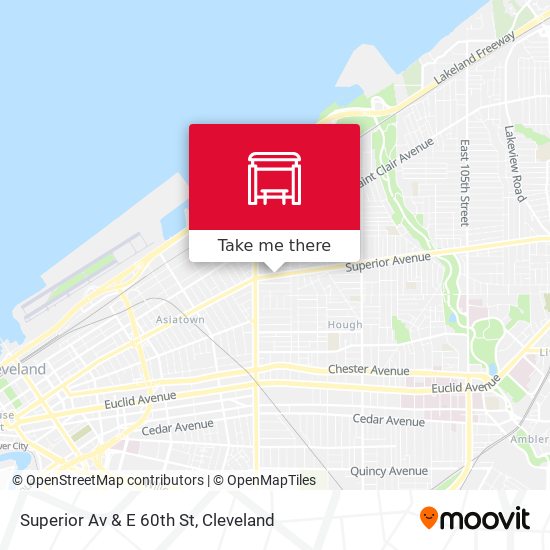 Mapa de Superior Av & E 60th St