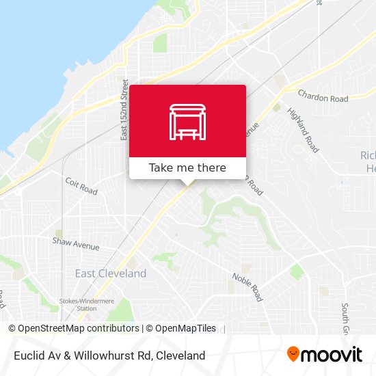 Mapa de Euclid Av & Willowhurst Rd