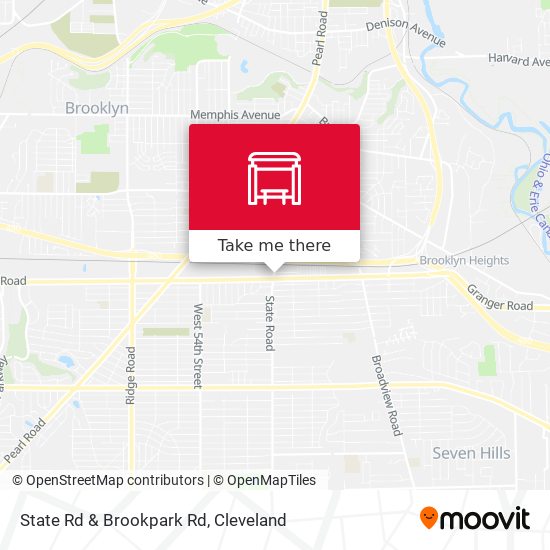 State Rd & Brookpark Rd map