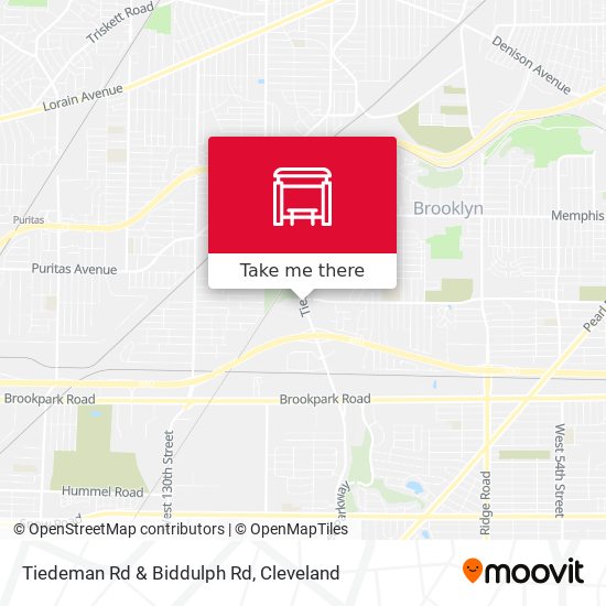 Mapa de Tiedeman Rd & Biddulph Rd