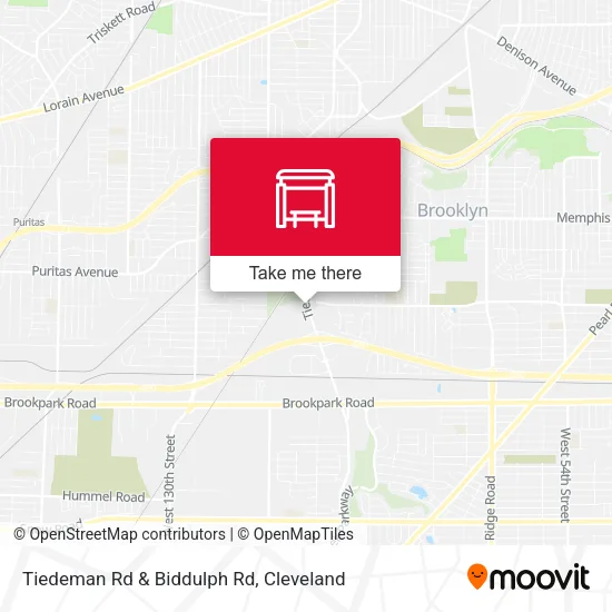 Mapa de Tiedeman Rd & Biddulph Rd