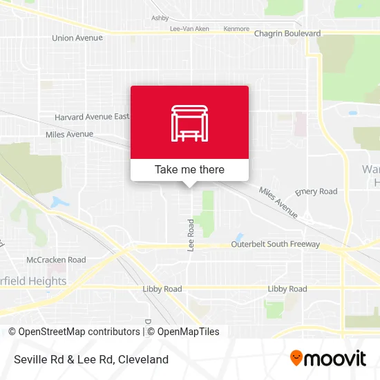 Seville Rd & Lee Rd map