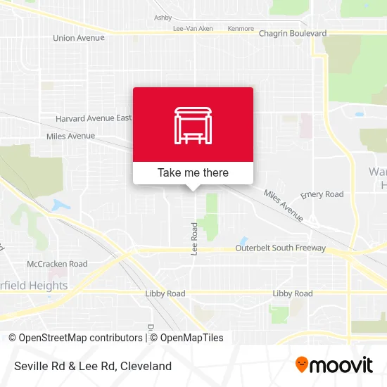 Seville Rd & Lee Rd map