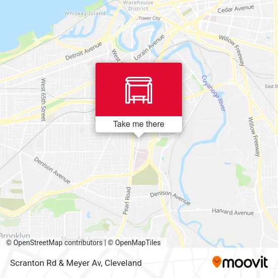 Scranton Rd & Meyer Av map