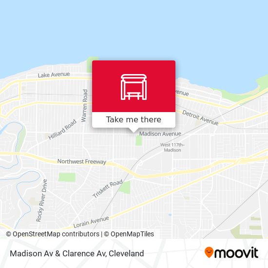 Madison Av & Clarence Av map