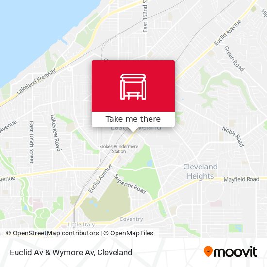 Euclid Av & Wymore Av map